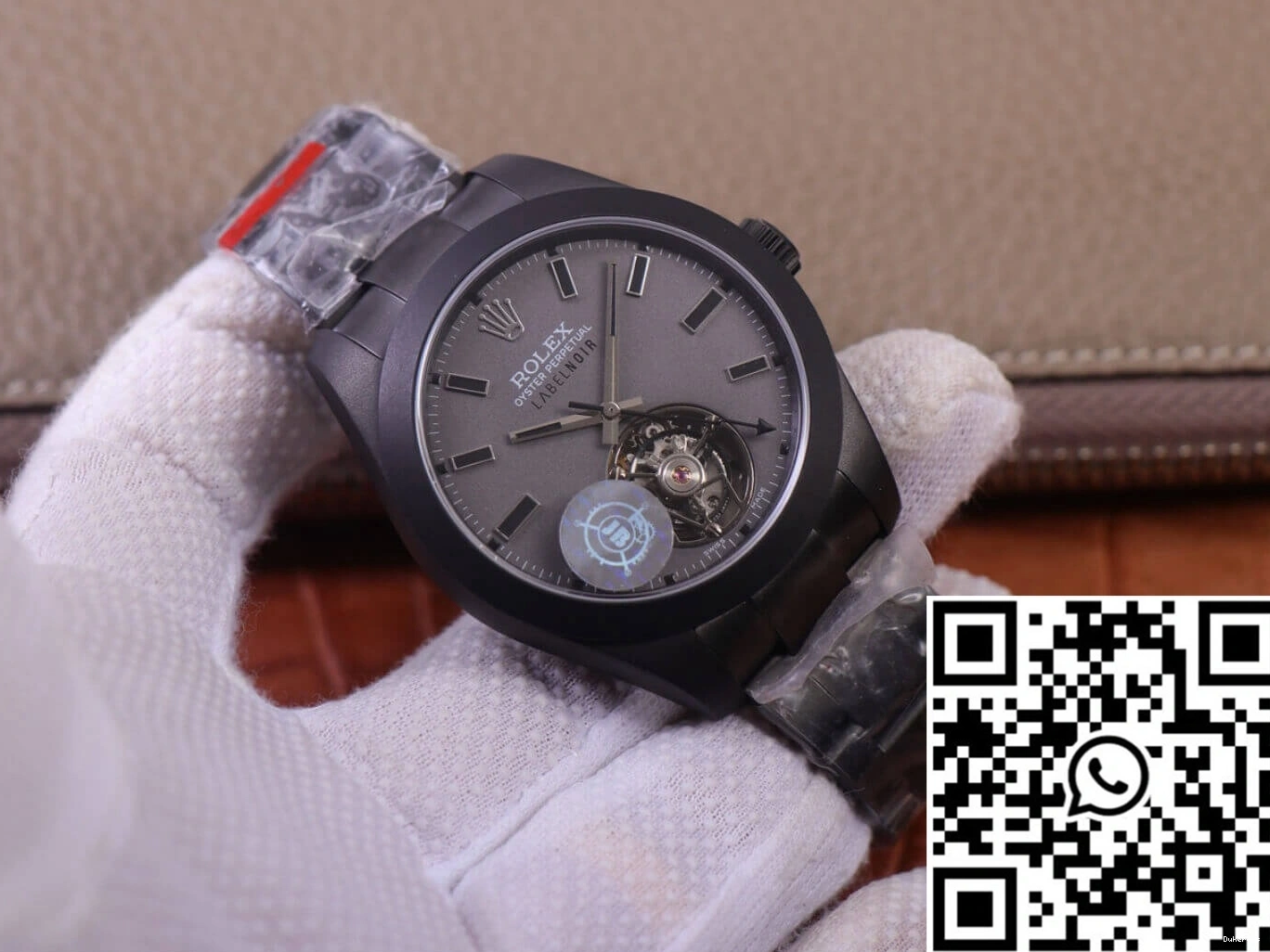 Label watch Noir Replica case LNT01HS-001 Base Rolex Design 116400 Black Milgauss Factory JB 0514